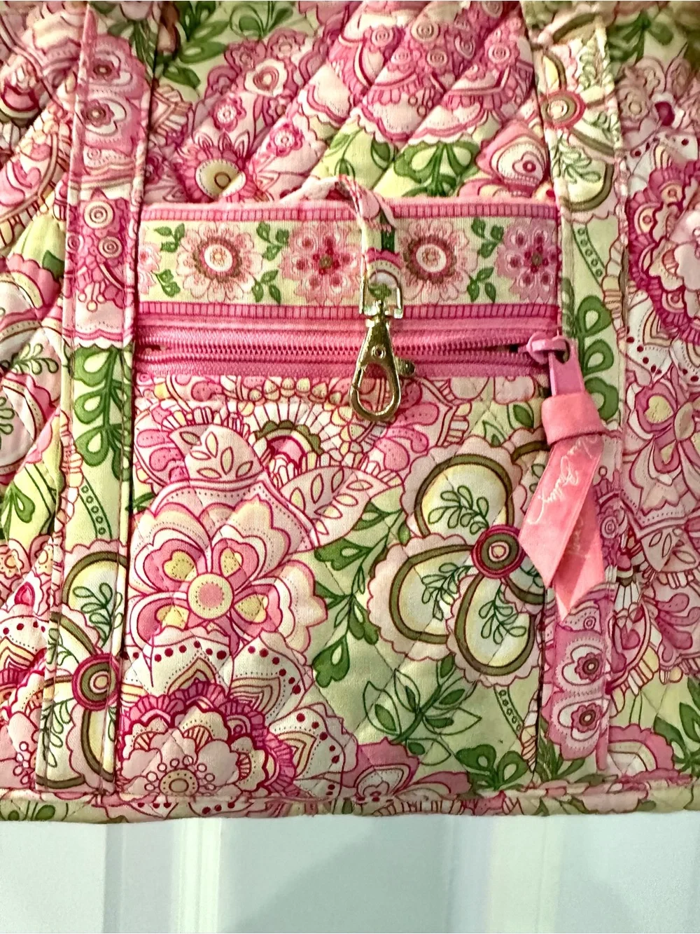 Vera Bradley Petal Pink Floral Quilted Computer Bag  - Women's Tote Rare find